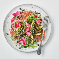The Happy Pear's pickled fennel, grapefruit & courgette salad with seeds & gomasio
